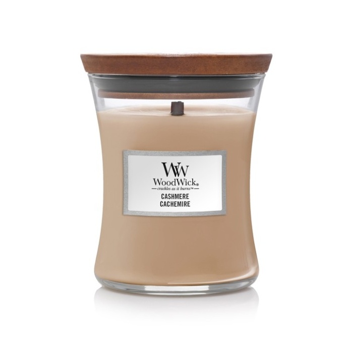 Svíčky WoodWick - Vonná svíčka WoodWick Cashmere 275g