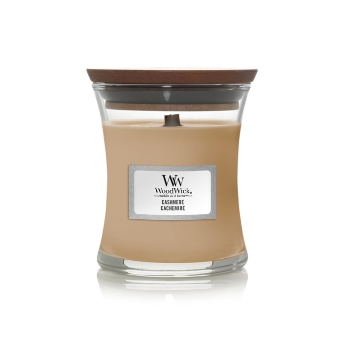 Svíčky WoodWick - Vonná svíčka WoodWick Cashmere 85g