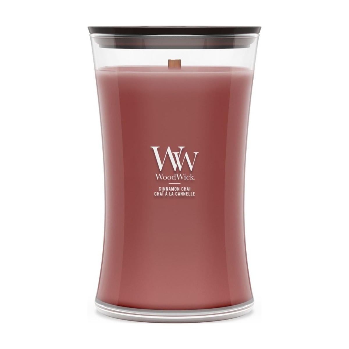 Svíčky WoodWick - Vonná svíčka WoodWick Cinnamon Chai 609g