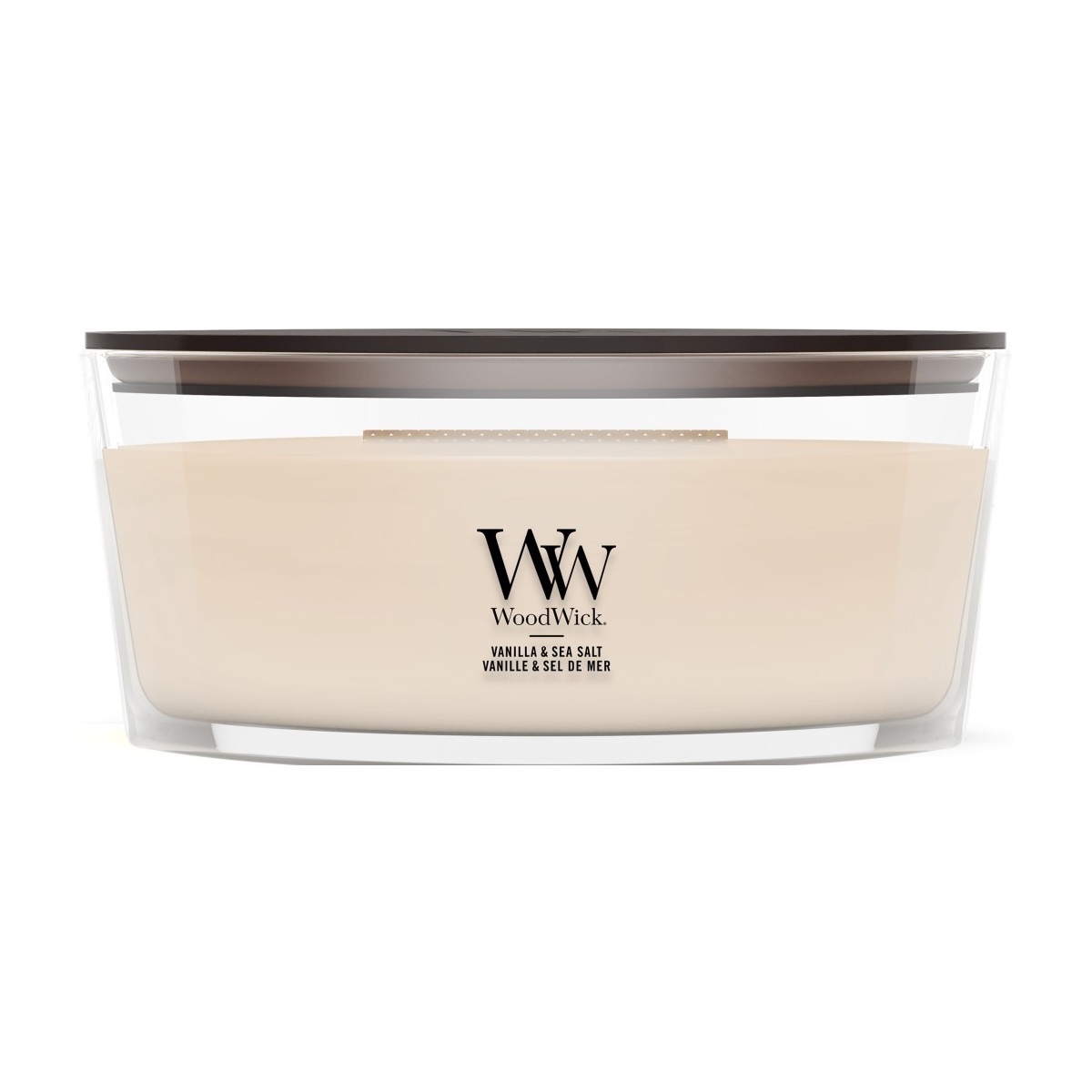 Svíčky WoodWick oválné - Vonná svíčka WoodWick oválná Sea Salt Vanilla 453g
