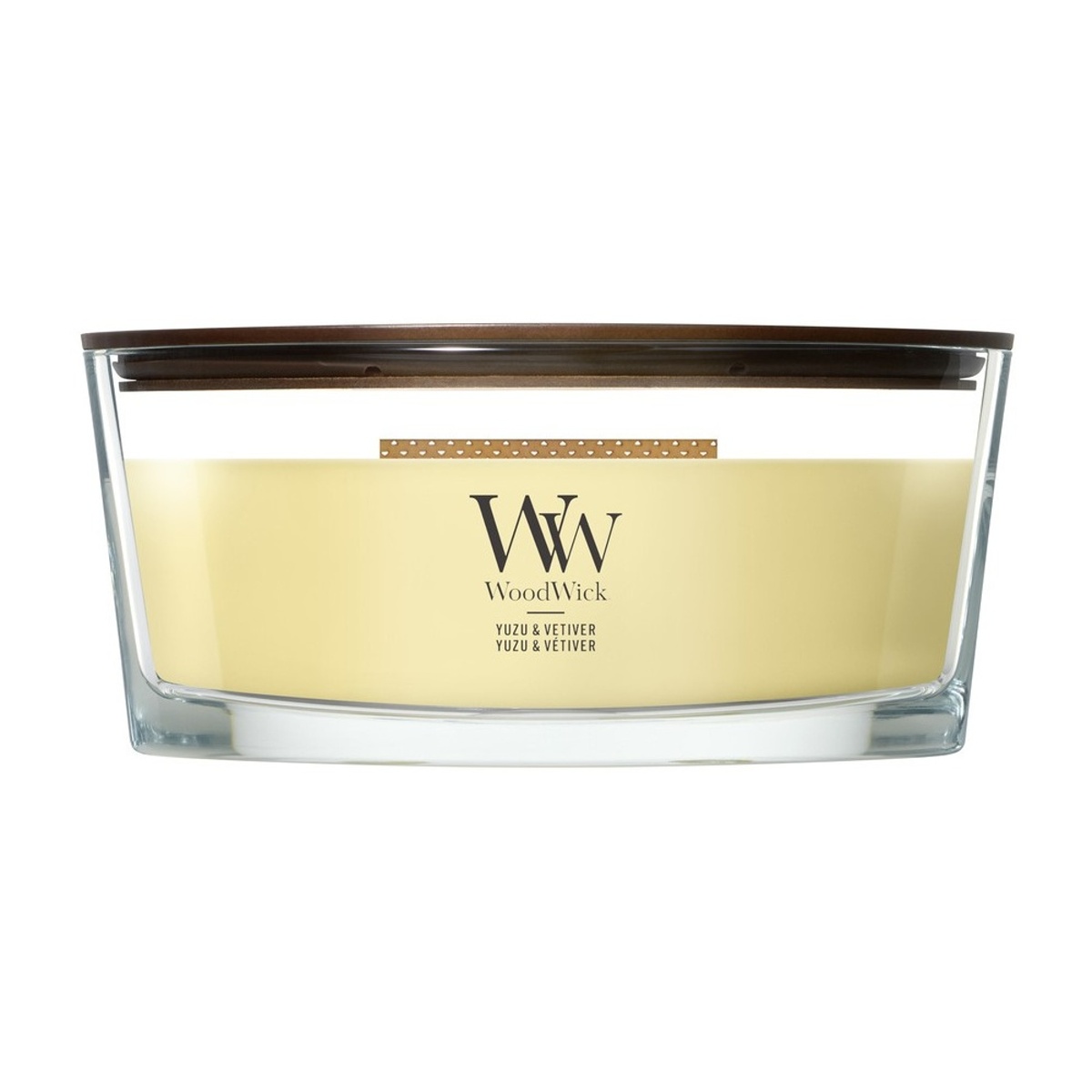Svíčky WoodWick oválné - Vonná svíčka WoodWick oválná Yuzu & Vetiver 453g