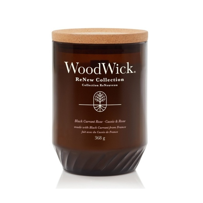 Svíčky WoodWick ReNew - Vonná svíčka WoodWick ReNew 368g Black Currant & Rose