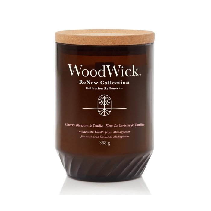 Svíčky WoodWick ReNew - Vonná svíčka WoodWick ReNew 368g Cherry Blossom & Vanilla