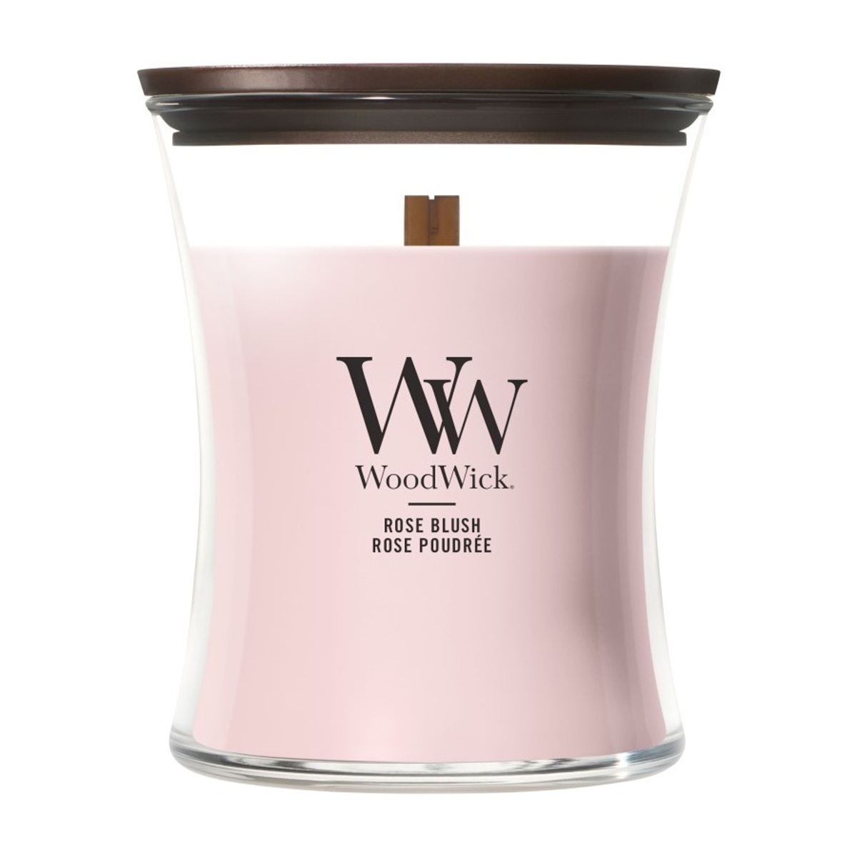 Svíčky WoodWick - Vonná svíčka WoodWick Rose Blush 275g