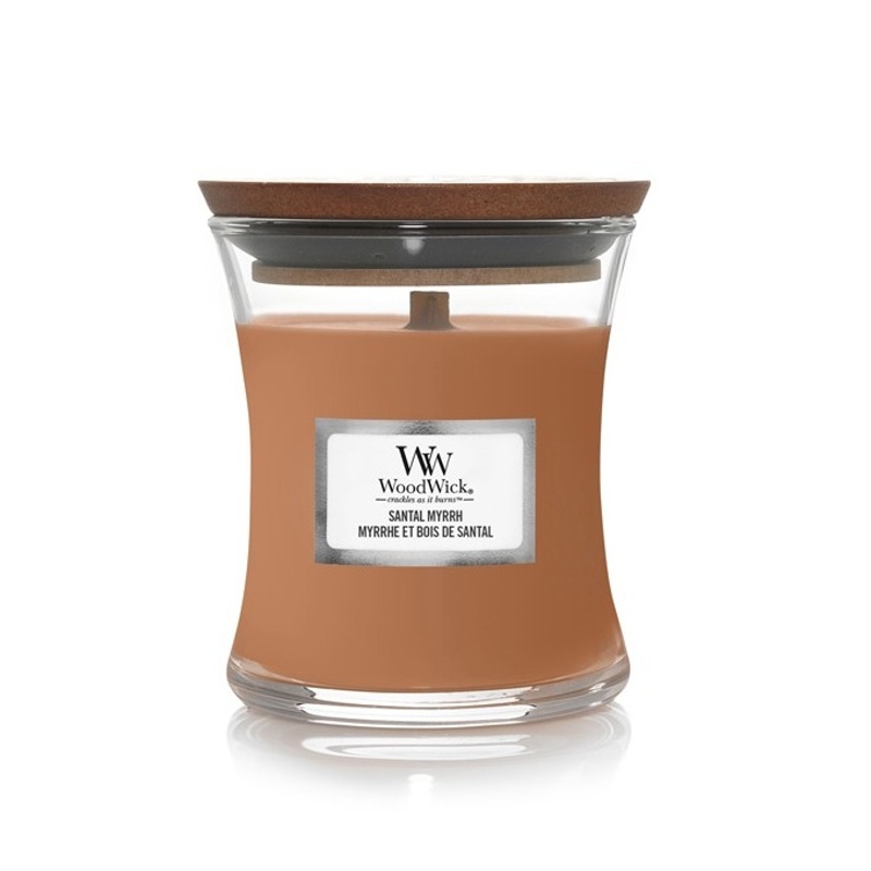 Svíčky WoodWick - Vonná svíčka WoodWick Santal Myrrh 85g