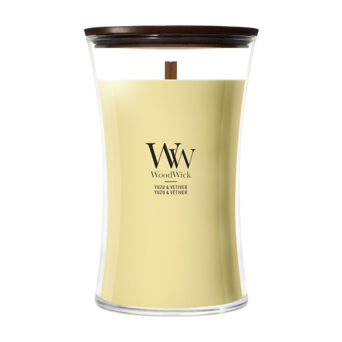 Svíčky WoodWick - Vonná svíčka WoodWick Yuzu & Vetiver 609g