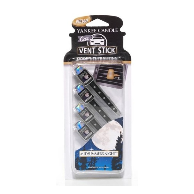 Vůně do auta - Vonné kolíčky do auta YANKEE CANDLE 4ks Midsummers Night