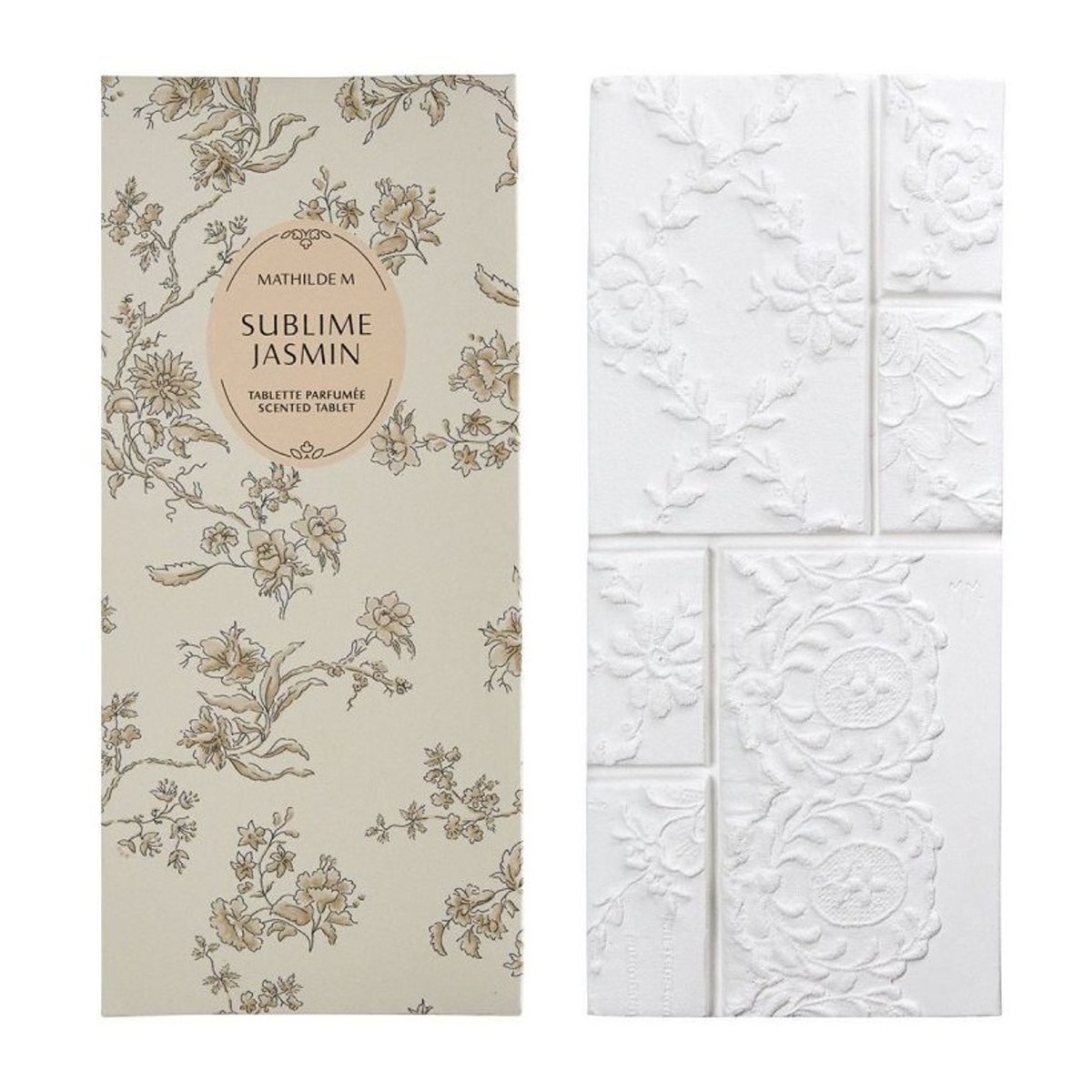 Vůně do prádelníku - Vonný jíl tabulka SUBLIME JASMIN 18,5cm