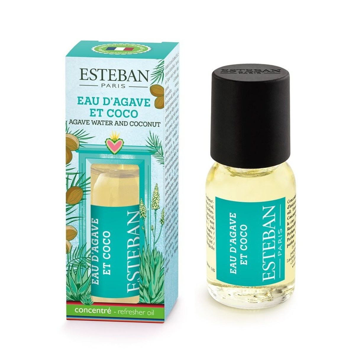 Interiérové vůně Esteban Parfums - Vonný olej ESTEBAN NATURE Agave Water & Coconut 15ml