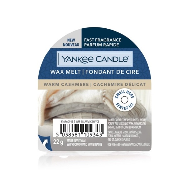 Vosky Yankee Candle - Vosk YANKEE CANDLE 22g Warm Cashmere