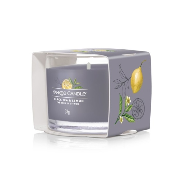 Votivy ve skle Yankee Candle - Votiv ve skle YANKEE CANDLE 37g Black Tea & Lemon