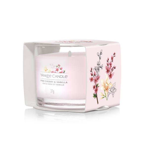 Votivy ve skle Yankee Candle - Votiv ve skle YANKEE CANDLE 37g Pink Cherry & Vanilla