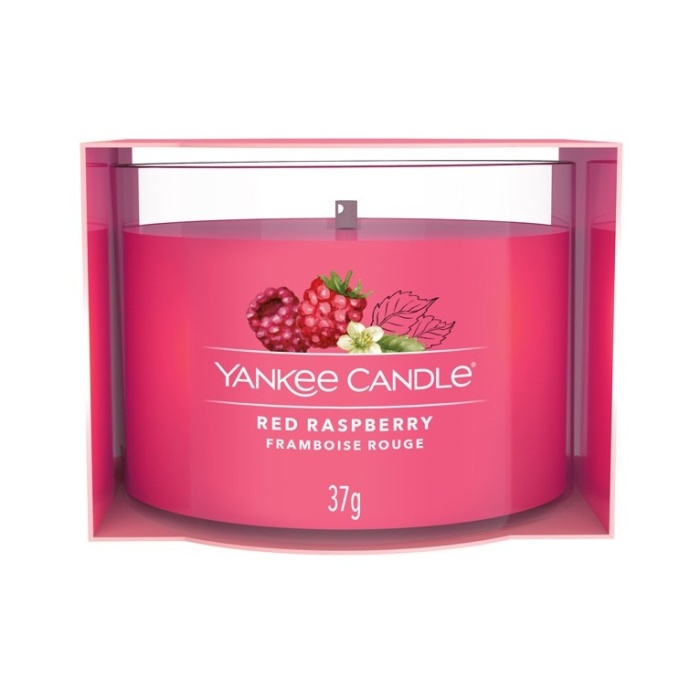Votivy ve skle Yankee Candle - Votiv ve skle YANKEE CANDLE 37g Red Raspberry