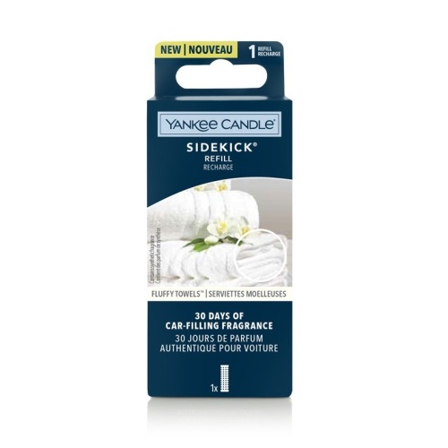 Vůně do auta - YANKEE CANDLE náplň do auta SIDEKICK Fluffy Towels