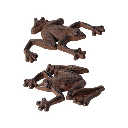 Designové doplňky - Žába nástěnná dekorace litina