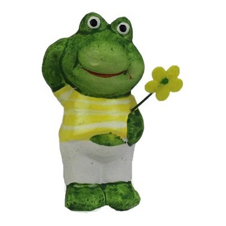 Dekorační figurky zvířat - Žába v krabičce 8cm zelená mix tvarů