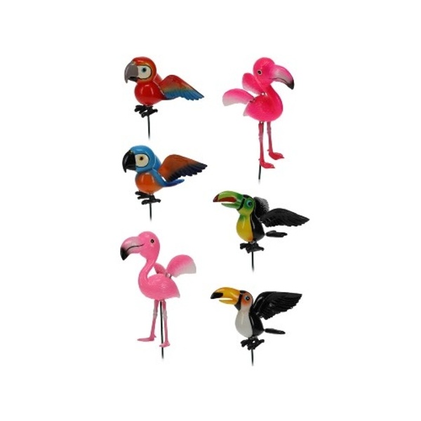 Dětské zboží - Zahradní zápich papoušek mix 67cm