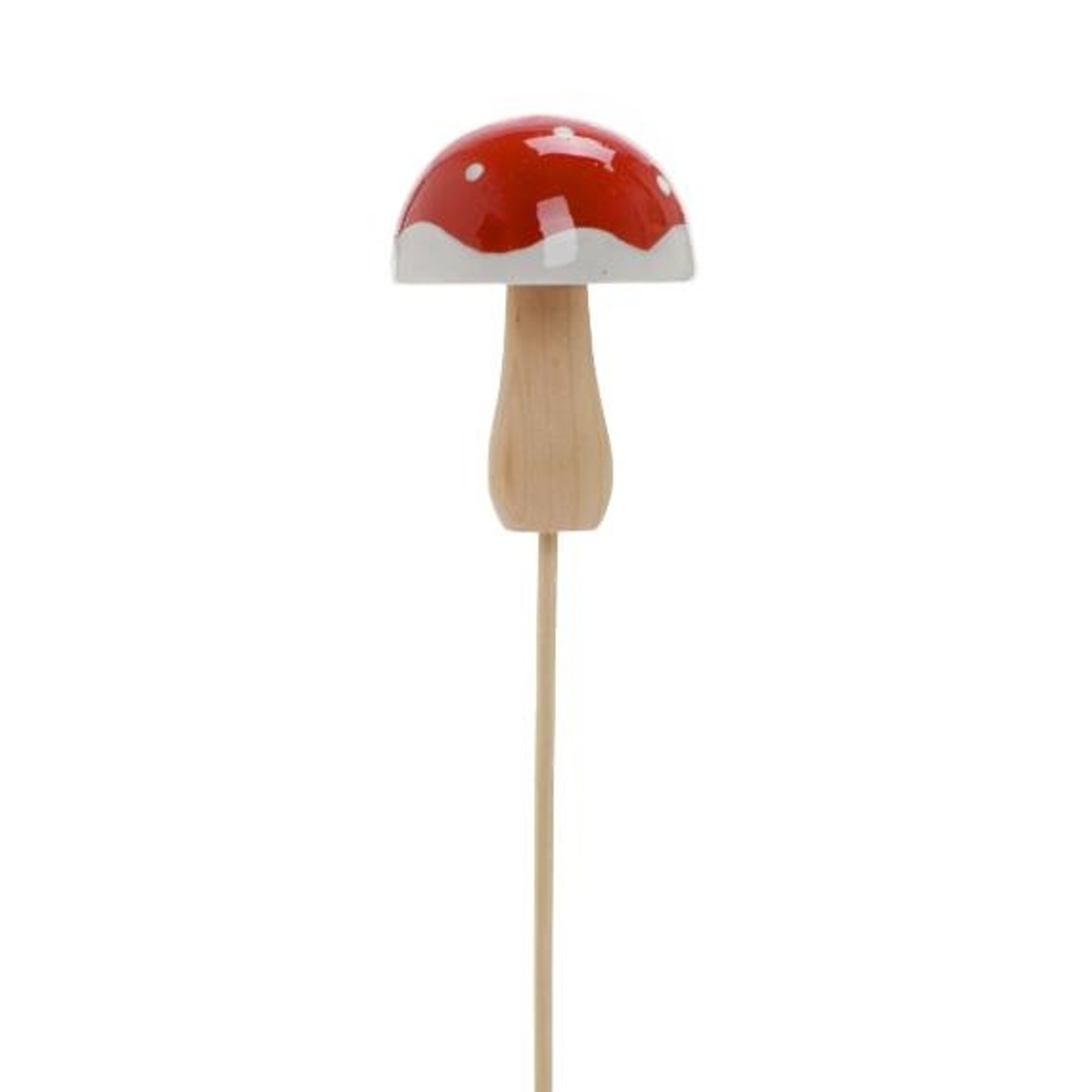 Halloween - Zápich dřevěná houba 30,5cm