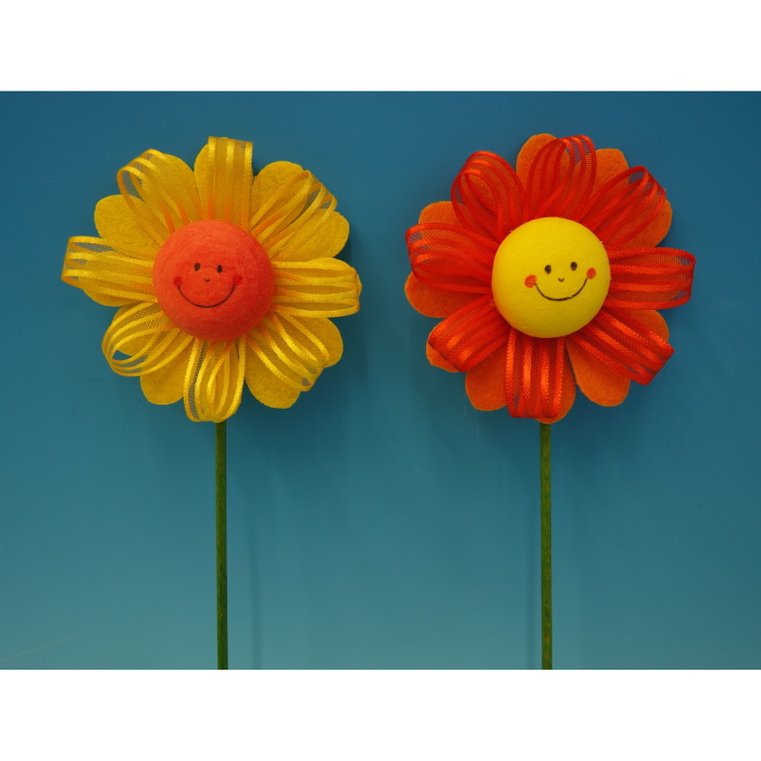 Zápichy - Zápich květina mix 7x25cm