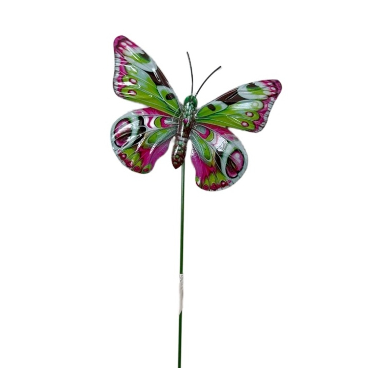 Zápichy - Zápich motýl kovový 51cm