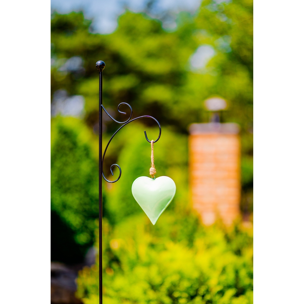 Zápich na lucernu/závěsný květináč AGER kovový černý 180cm-0