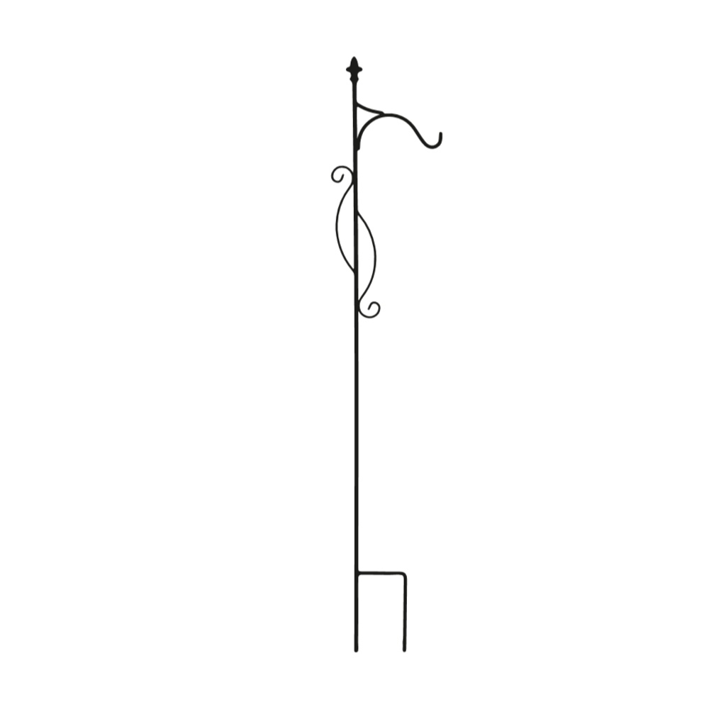 Opory VATAX - Zápich na lucernu/závěsný květináč ALM kovový černý 180cm