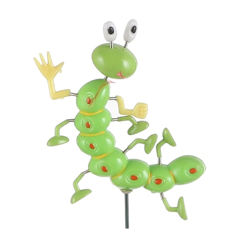 Zápichy - Zápich stonožka plastová 67cm mix barev