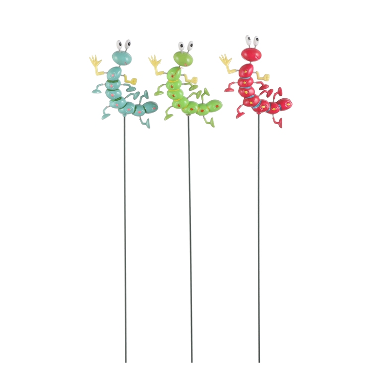 Zápich stonožka plastová 67cm mix barev-0