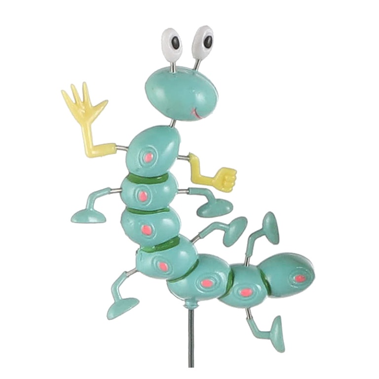 Zápich stonožka plastová 67cm mix barev-1