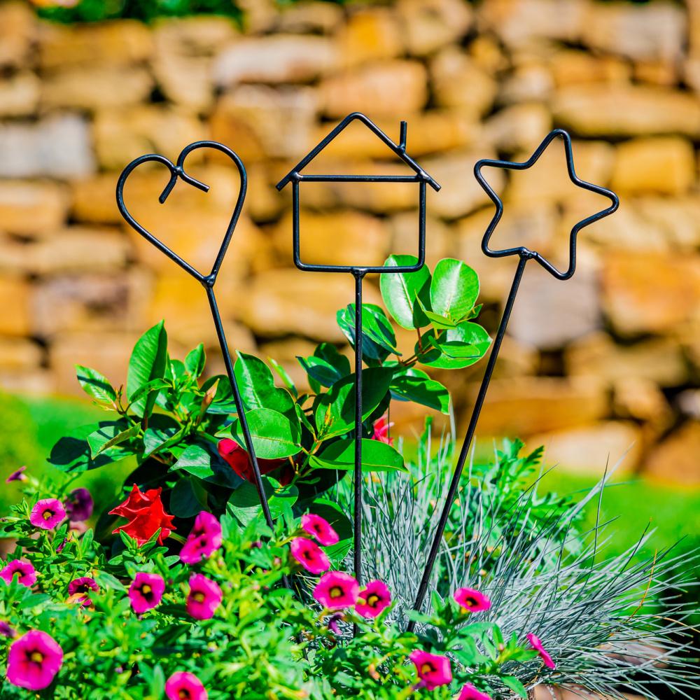 Zápich zahradní HAUS kovový černý 50cm-0