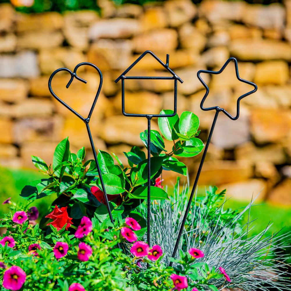 Zápich zahradní HERZ kovový černý 50cm-0