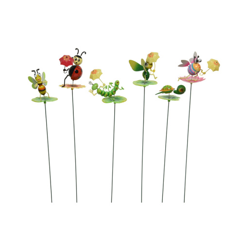 Zápichy - Zápich zahradní hmyz plast mix 60cm