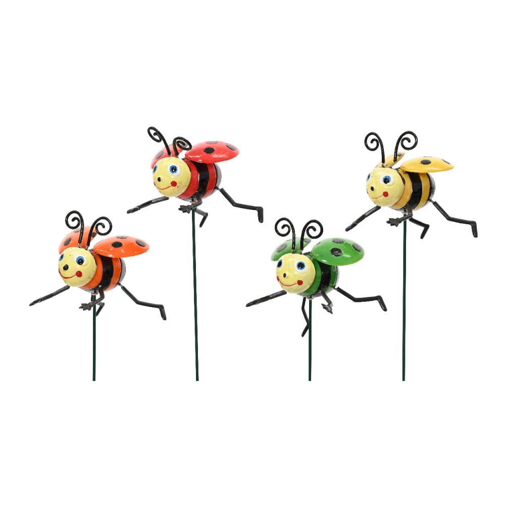 Zápichy - Zápich zahradní plastová beruška mix 70cm