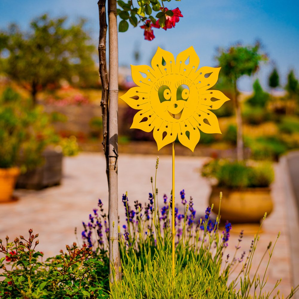 Zápich zahradní slunce SONNE kovové černé 85cm-0