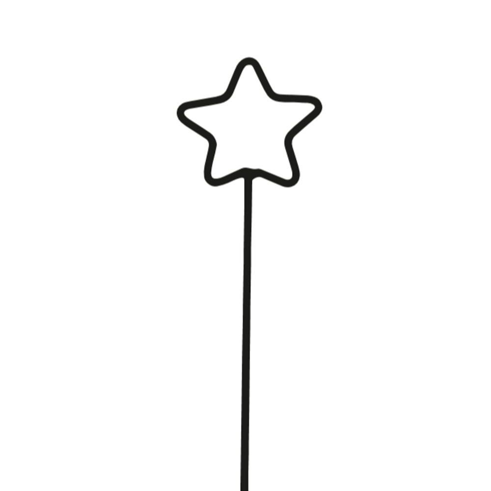 Opory VATAX - Zápich zahradní STERN kovový černý 50cm