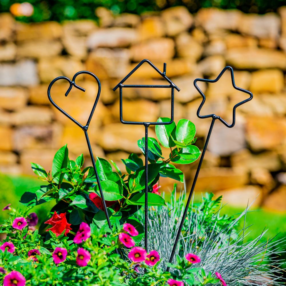 Zápich zahradní STERN kovový černý 50cm-1