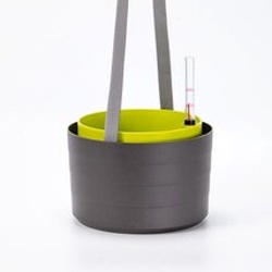 Květináče - Žardina BERBERIS samozavlažovací + závěs antracit-zelená 30cm
