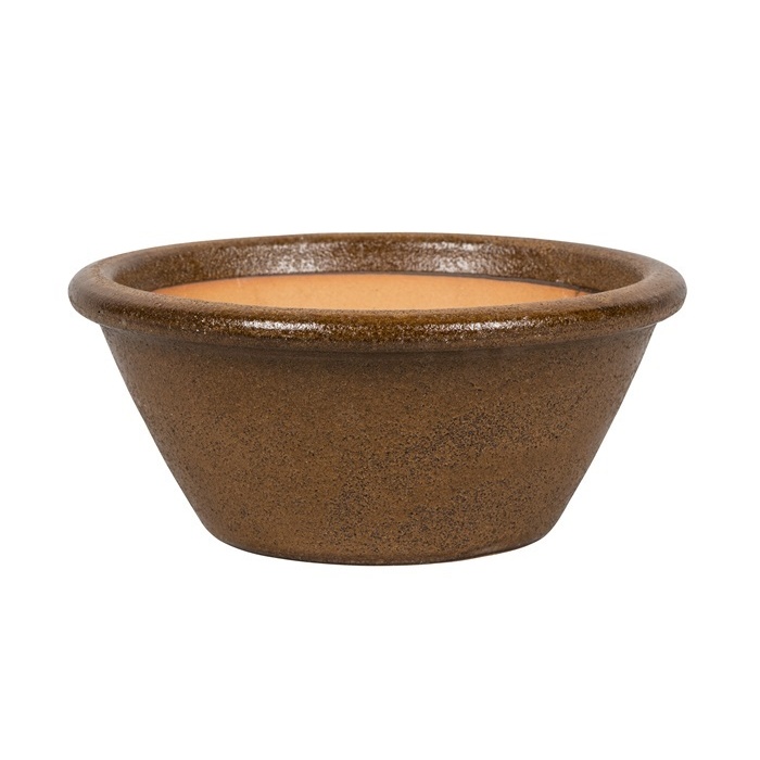 Květináče - Žardina IMOLA 21D keramika glazovaná hnědá 30cm