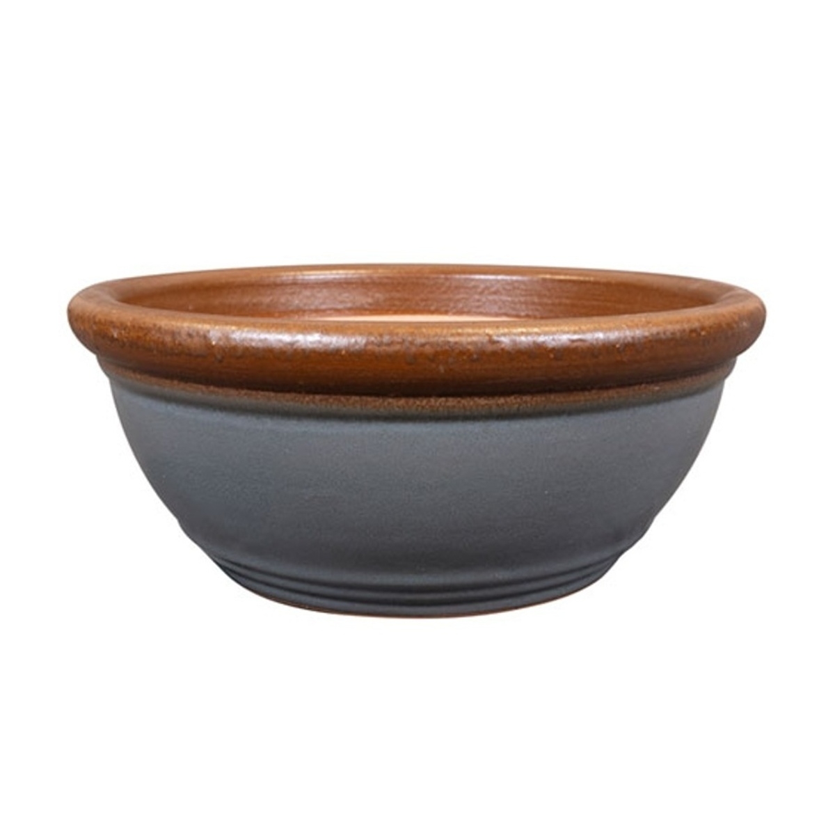 Keramické květináče - Žardina kulatá keramická SANDER modrá 29cm