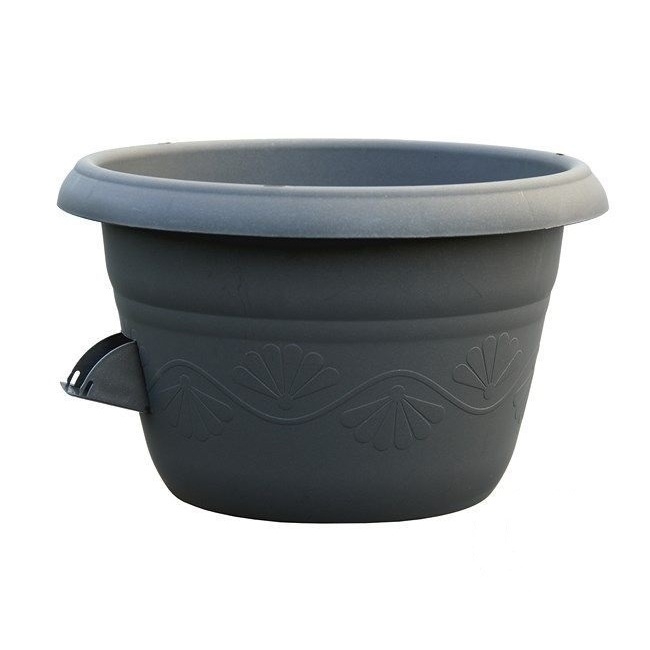 Květináče - Žardina samozavlažovací SIESTA 30cm antracit bez závěsu