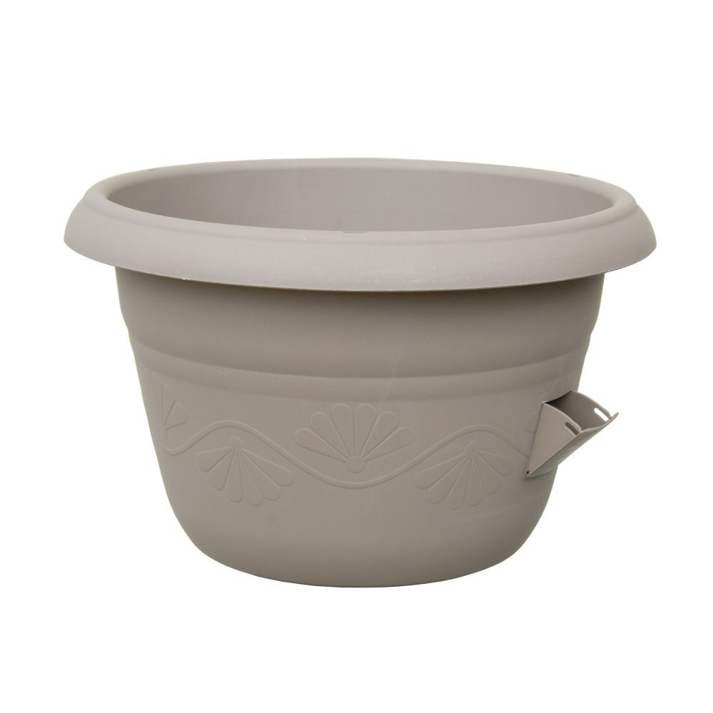 Plastové květináče - Žardina samozavlažovací SIESTA bez závěsu taupe 25cm