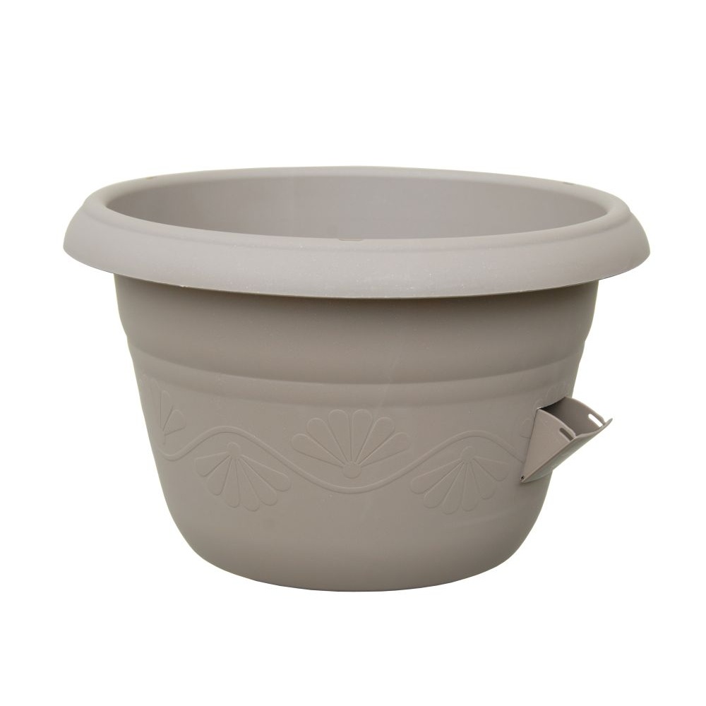 Plastové květináče - Žardina samozavlažovací SIESTA bez závěsu taupe 30cm
