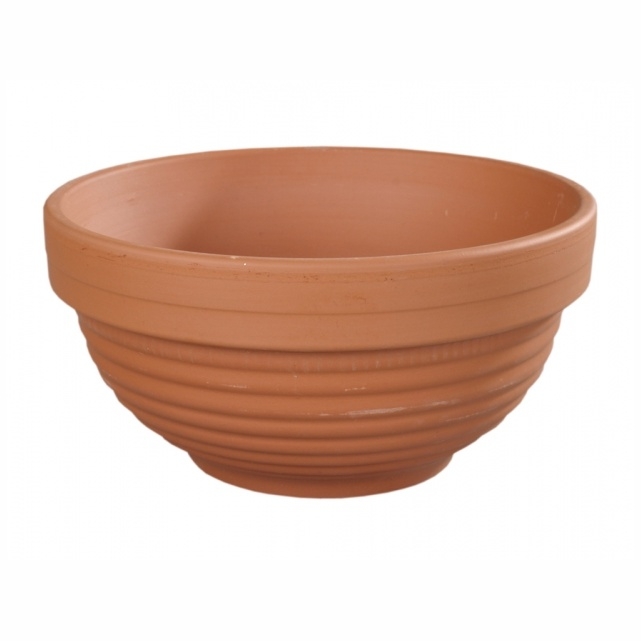 Květináče - Žardinka keramická FLOWER terakotová 23cm