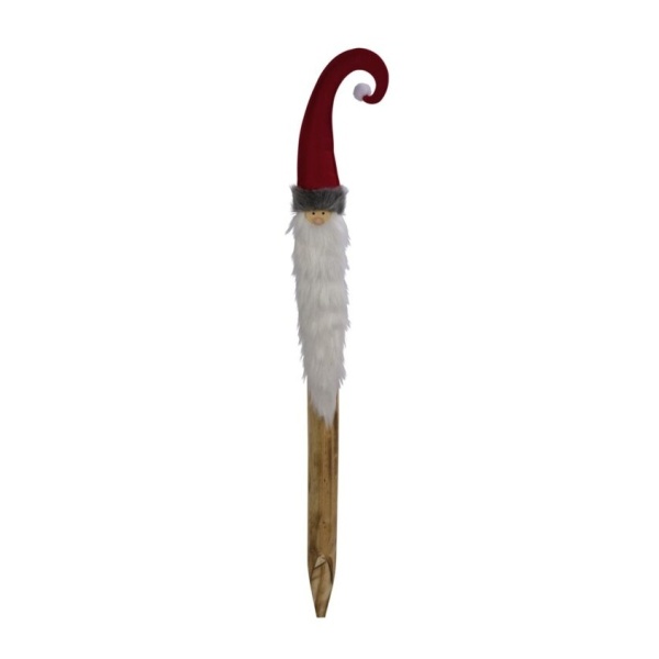 vánoční doplňky - Zátka na lahve NICHOLAS dřevo a látka 114cm
