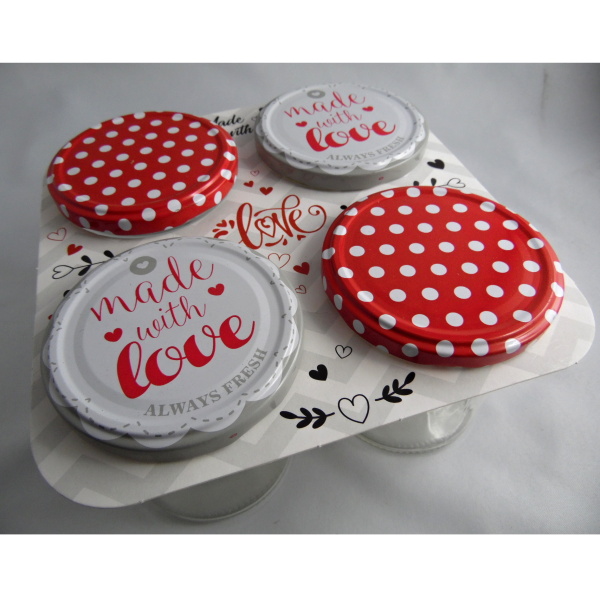 Zavařovací sklenice s víčkem 235ml 4ks-0