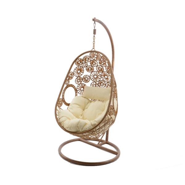 Doplňky do zahrady - Zavěsné křeslo proutí a kov 195cm