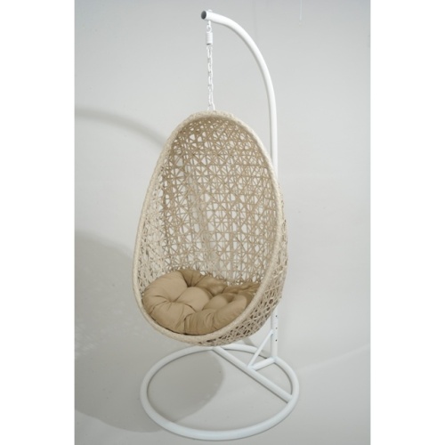 Doplňky do zahrady - Závěsné křeslo proutí a kov b114cm