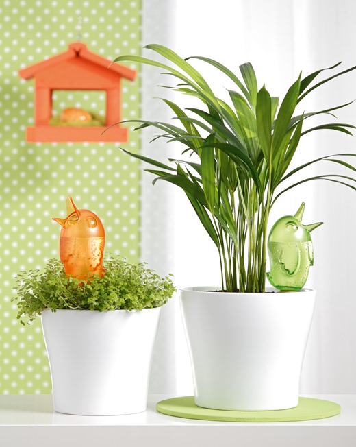 Zavlažovač pták BÖRDY zelený velký plast-1