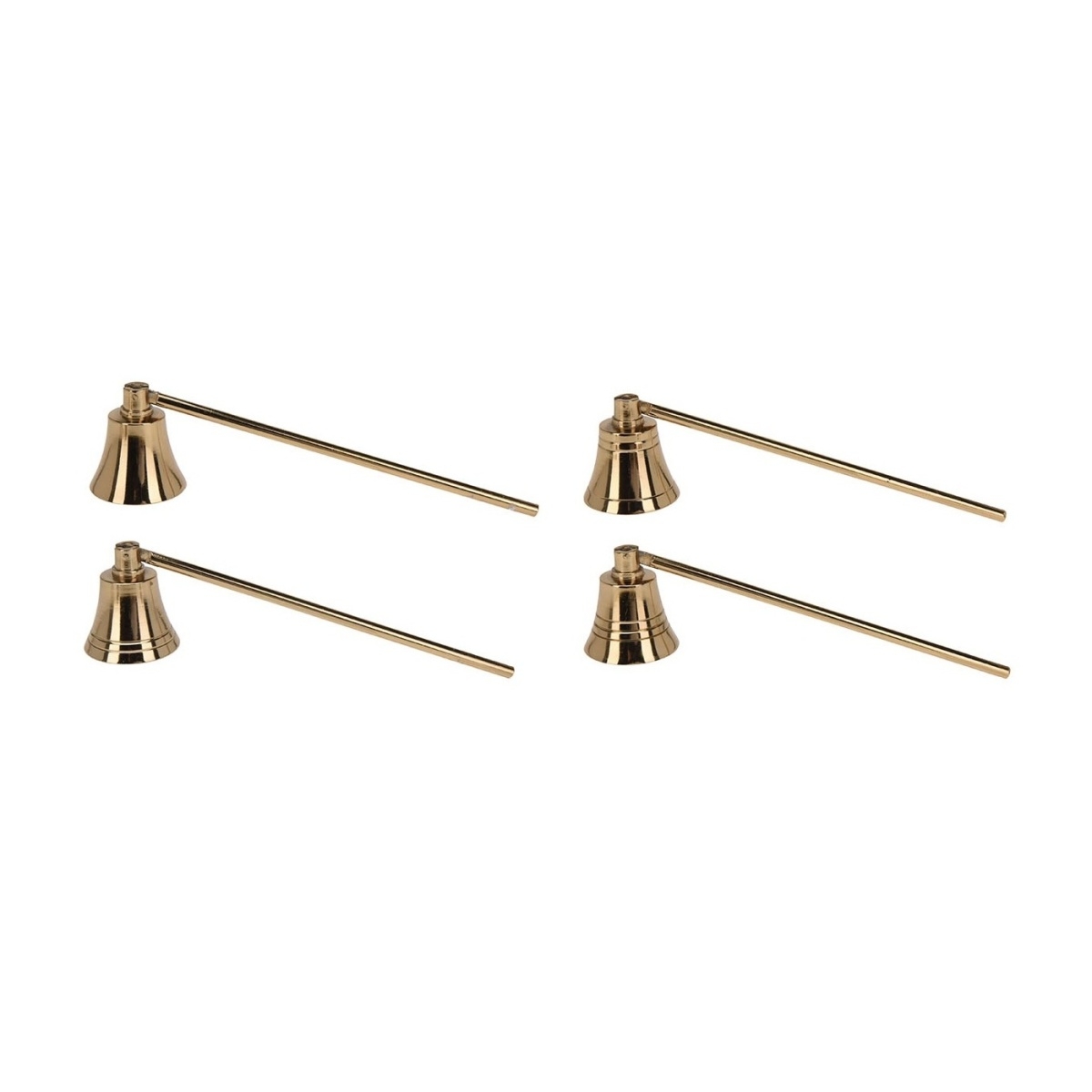 Svíčky, vůně, difuzéry - Zhášedlo na svíčky hliníkové zlaté 23cm