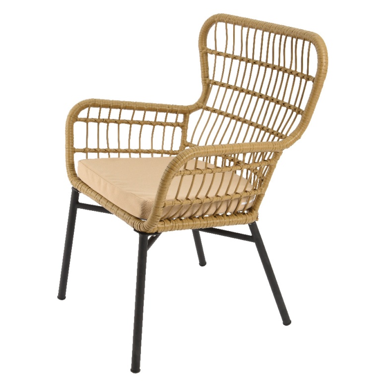 Nábytek a stolky - Žídle proutí a kov 90cm